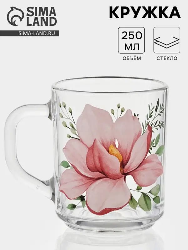 Кружка Green tea &laquo;Нежность&raquo;, 250 мл, рисунок МИКС