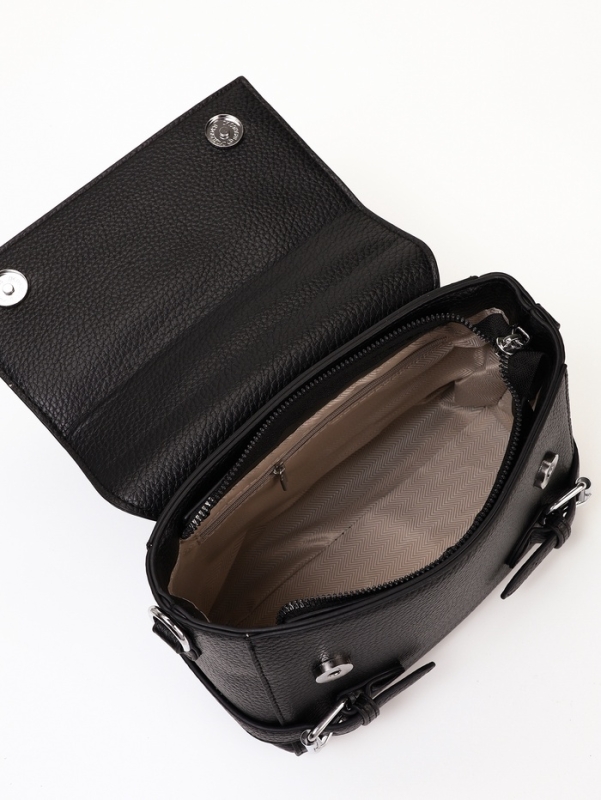 Сумка женская, 22*11*17, отд на молнии, длин ремень, черный Сумка женская, 22*11*17, отд на молнии, длин ремень, черный