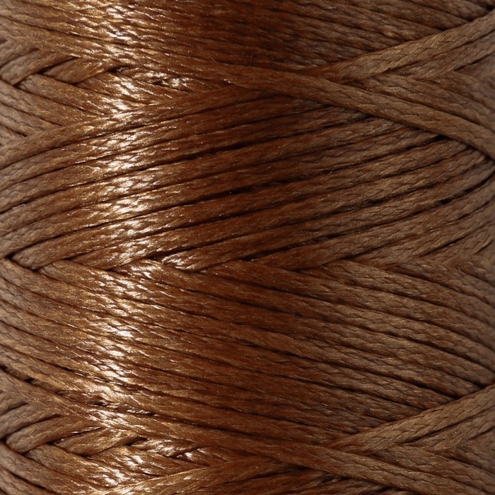 Нитки вощёные, плоские, 150D/16, 0,8 мм, 50 ± 2 м, цвет светло-коричневый Нитки вощёные, плоские, 150D/16, 0,8 мм, 50 ± 2 м, цвет светло-коричневый