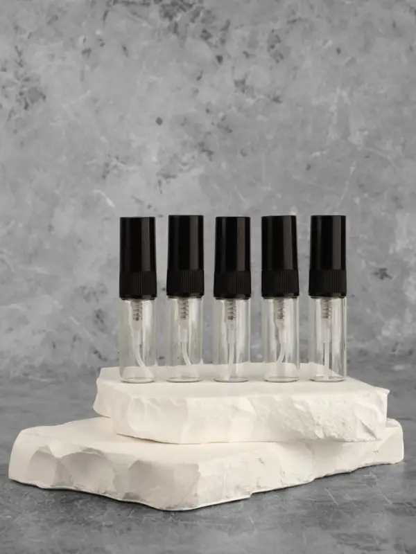 Флакон для парфюма, с распылителем, 3 мл, фасовка – 5 шт., чёрный Флакон для парфюма, с распылителем, 3 мл, фасовка – 5 шт., чёрный