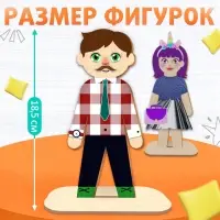 Роспись по дереву «Забавные человечки», 16 основ, с наклейками Роспись по дереву «Забавные человечки», 16 основ, с наклейками