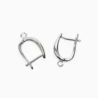 Набор 2 пары швензы с англиской застежкой для сережек, 20*13мм, серебро Набор 2 пары швензы с англиской застежкой для сережек, 20*13мм, серебро