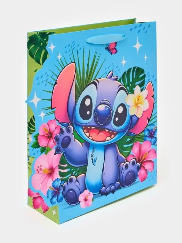 Пакет подарочный &laquo;Привет&raquo;, 26 &times; 9 &times; 30 см