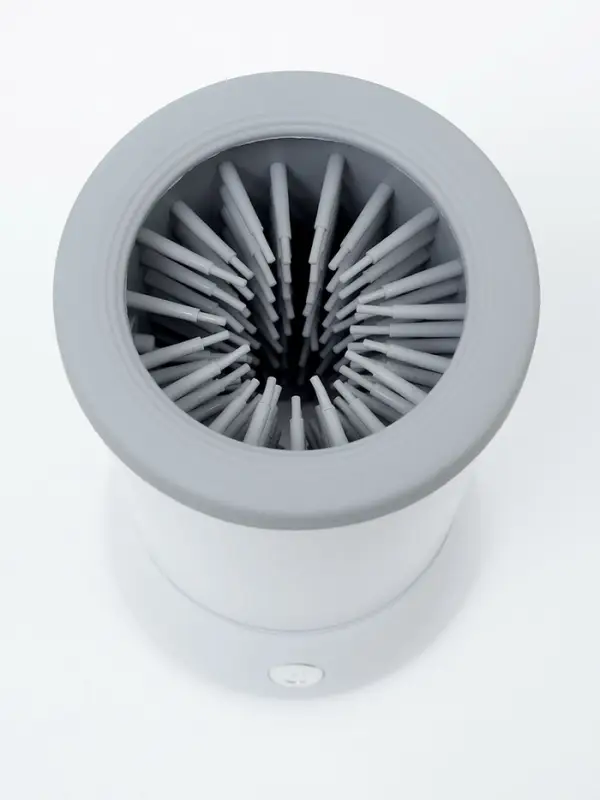 Лапомойка для собак и кошек FW-01, автоматическая, от батареек, белая