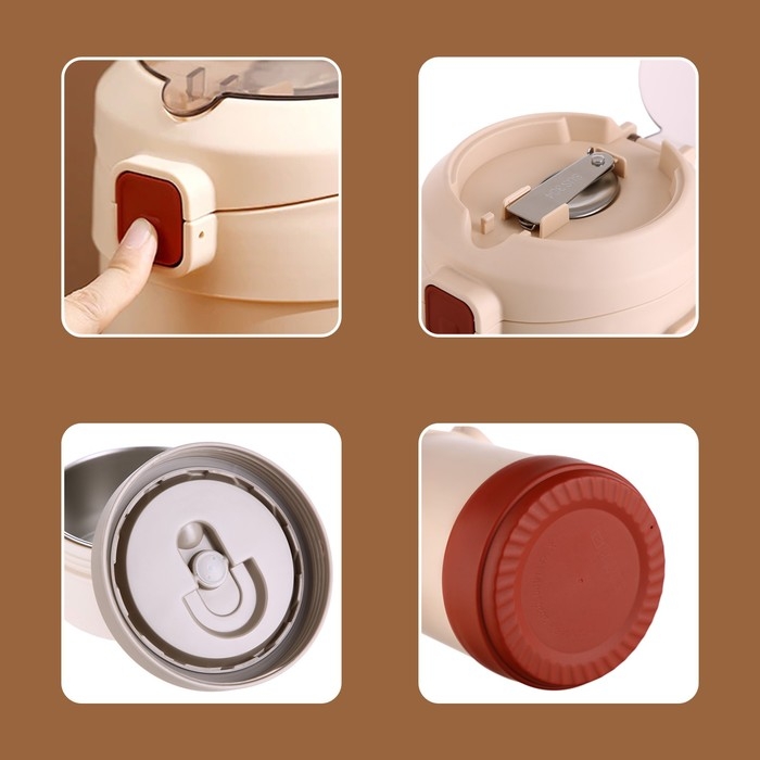 Термос для еды, 1.2 л, 3 контейнера, складная ложка, сохраняет тепло до 24 ч, 27 х 15 см Термос для еды, 1.2 л, 3 контейнера, складная ложка, сохраняет тепло до 24 ч, 27 х 15 см