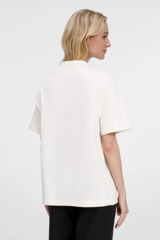 Футболка оверсайз унисекс Sinkopa, молочно-белая, размер XS/S