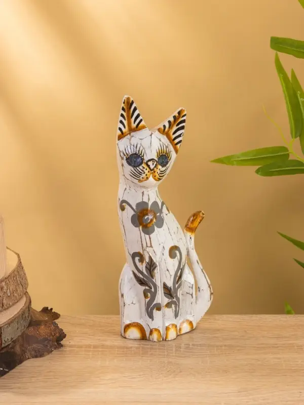 Сувенир «Кошка в ошейнике», 7×3.5×20 см, дерево, МИКС