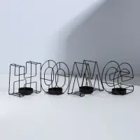 Подсвечник металлический на 4 свечи TAKE IT EASY, Home, 13.5&times;42 см, чёрный