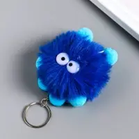 Брелок для ключей на кольце &laquo;Пушистик с ушками&raquo;, мягкий, на сумку, рюкзак, 10 см, МИКС