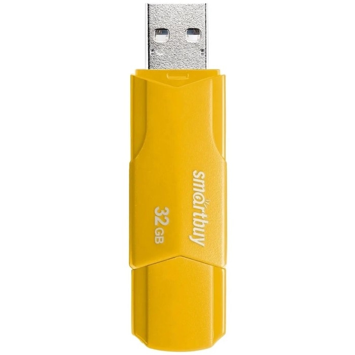 Флешка SmartBuy CLUE Yellow, 32 Гб, USB 2.0, чт до 25 Мб/с, зап до 15 Мб/с, жёлтая Флешка SmartBuy CLUE Yellow, 32 Гб, USB 2.0, чт до 25 Мб/с, зап до 15 Мб/с, жёлтая