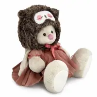 Мягкая игрушка "Зайка Ми в шапке "Сова", 18 см SidS-689