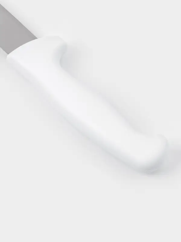 Нож для бисквита, ровный край, ручка пластик, рабочая поверхность 29.5 см, толщина лезвия 2 мм, белый