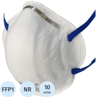 Полумаска фильтрующая PHSV 2010 без кл FFP1 до 4ПДК,(ХL) 10шт/уп