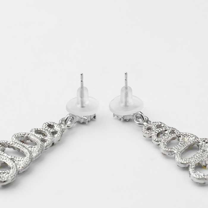 Новый год! Серьги «Новогодние» спираль- ёлочка, цветные в серебре Новый год! Серьги «Новогодние» спираль- ёлочка, цветные в серебре