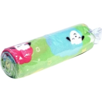 Плед флис ,&nbsp;130 X150 см, 120 гр/м2 , Барашки на салатовом