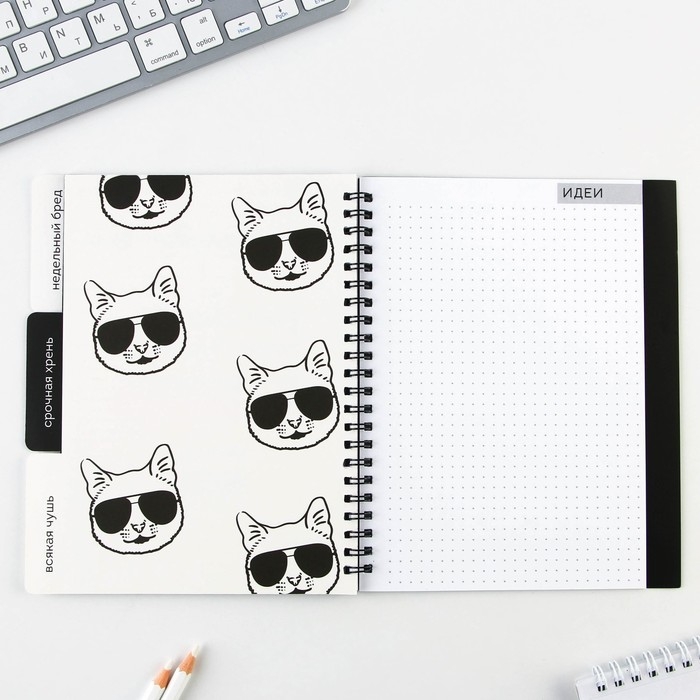 Планер с разделителями «Прокрастинатор», мягкая обложка, формат А5, 50 листов Планер с разделителями «Прокрастинатор», мягкая обложка, формат А5, 50 листов