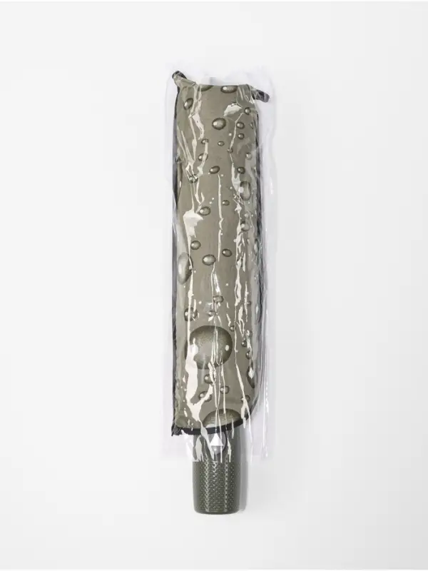 Зонт полуавтоматический &laquo;Капли&raquo;, эпонж, 3 сложения, 8 спиц, R=48/55 см, d=96 см, МИКС