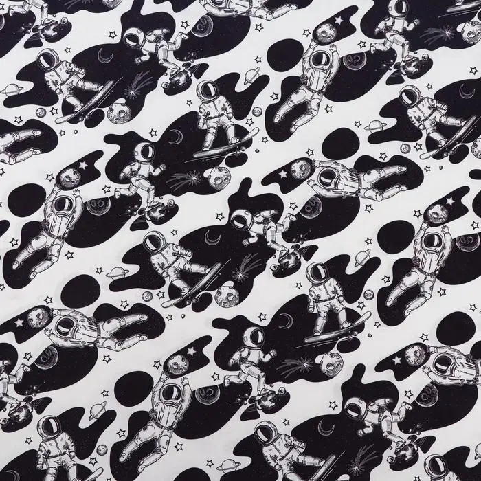 Набор бумаги упаковочной крафт "Космонавт", 50 &times; 70 см, 2 листа