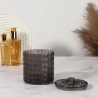 Органайзер для хранения, 1 секция, с крышкой, d=10&times;12.5 см, чёрный