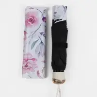 Зонт механический &laquo;Букет&raquo;, эпонж, 4 сложения, 8 спиц, R=47/55 см, d=94 см, МИКС