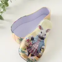 Шкатулка металл "Зайка с корзинками с цветами и яичками" 4,6х7х14,3 см Шкатулка металл "Зайка с корзинками с цветами и яичками" 4,6х7х14,3 см