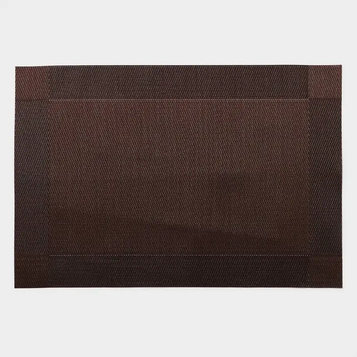 Салфетки сервировочные на стол Доляна &laquo;Шахматы&raquo;, 45&times;30 см, 4 шт., коричневые