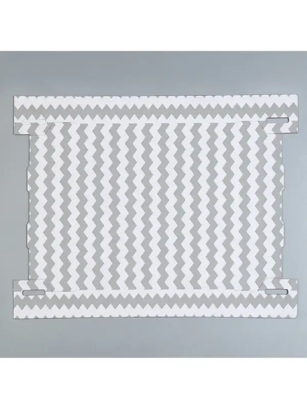 Коробка подарочная складная белая, упаковка, &laquo;Зигзаги&raquo;, 32 х 25 х 16 см