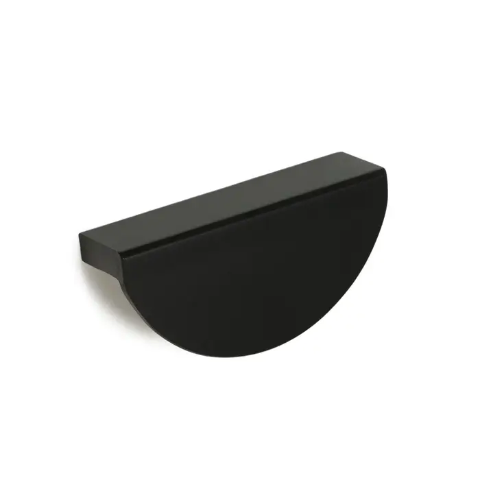 Ручка-скоба CAPPIO H002BL полукруглая, алюминий, L=78 мм, м/о 65 мм, чёрная