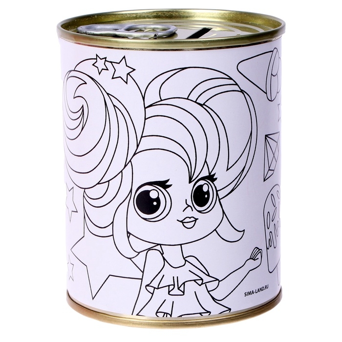 Набор для творчества. Копилка-раскраска «Коплю на сладости» Набор для творчества. Копилка-раскраска «Коплю на сладости»