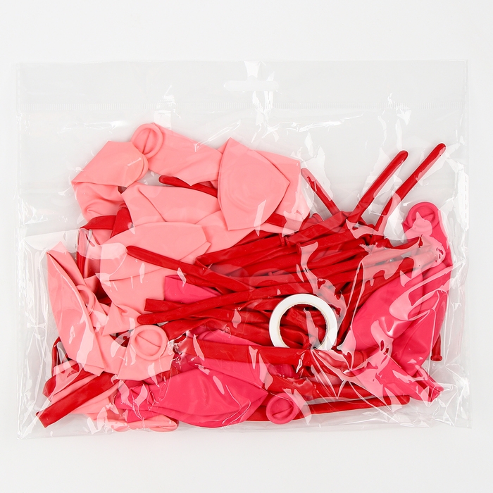 Набор воздушных шаров для оформления фотозоны &laquo;Клубничный&raquo;, 40 шт.