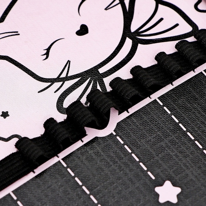 Пенал 1 секция, 140 х 200 х 40 мм, 2 откидные планки, тканевый, Hatber Пенал 1 секция, 140 х 200 х 40 мм, 2 откидные планки, тканевый, Hatber "Звездный котик" (3D рисунок с эффектом металлика)