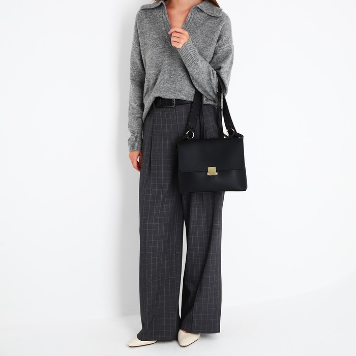 Сумка-мессенджер на молнии, цвет чёрный Сумка-мессенджер на молнии, цвет чёрный