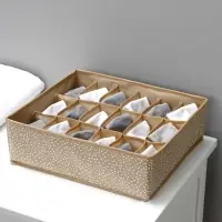 Органайзер для хранения белья Доляна Points, 18 ячеек, 35&times;30&times;12 см, бежевый