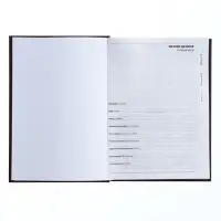 Ежедневник полудатированный Calligrata &laquo;Кожа&raquo;, А5, 192 листа, твёрдая обложка, шёлк, кофейно-коричневый