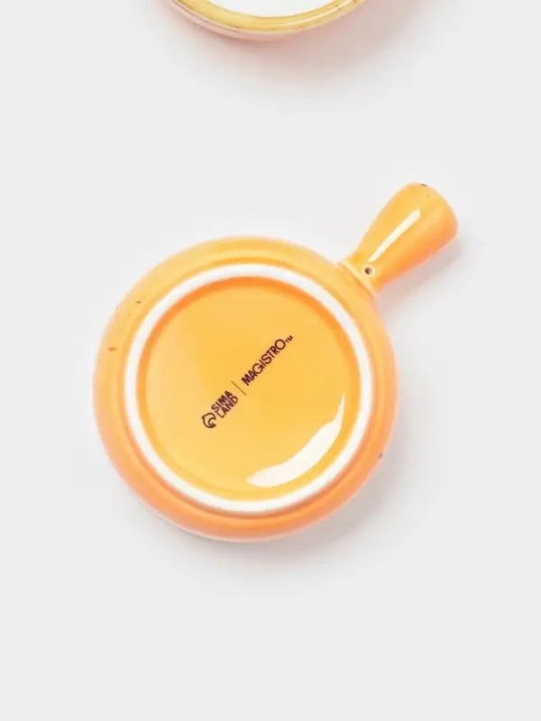 Кокотницы Magistro «Церера», набор 2 шт., 100 мл, d=7.5 см, фарфор, оранжевые Кокотницы Magistro «Церера», набор 2 шт., 100 мл, d=7.5 см, фарфор, оранжевые