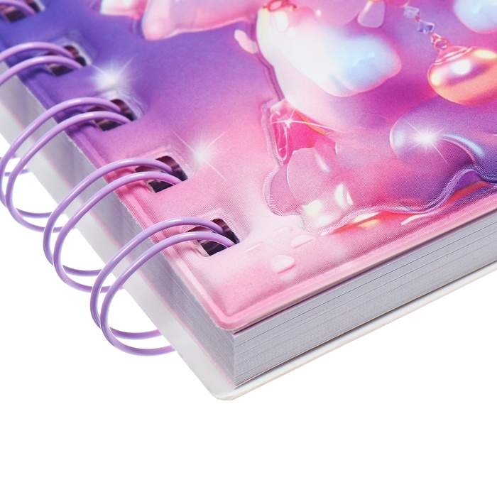 Записная книжка подарочная на гребне 80л,линия, цветной блок,обложка ПВХ 3D Кошка(10х10,5см) 10539 Записная книжка подарочная на гребне 80л,линия, цветной блок,обложка ПВХ 3D Кошка(10х10,5см) 10539