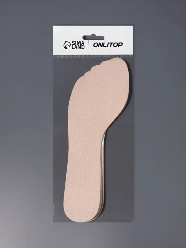 Полустельки для обуви, универсальные, на клеевой основе, 22 см, бежевые