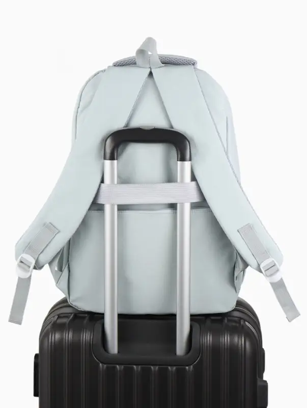 Рюкзак школьный &laquo;Зайчик&raquo;, однотонный, для девочки, 31&times;13&times;48 см, голубой