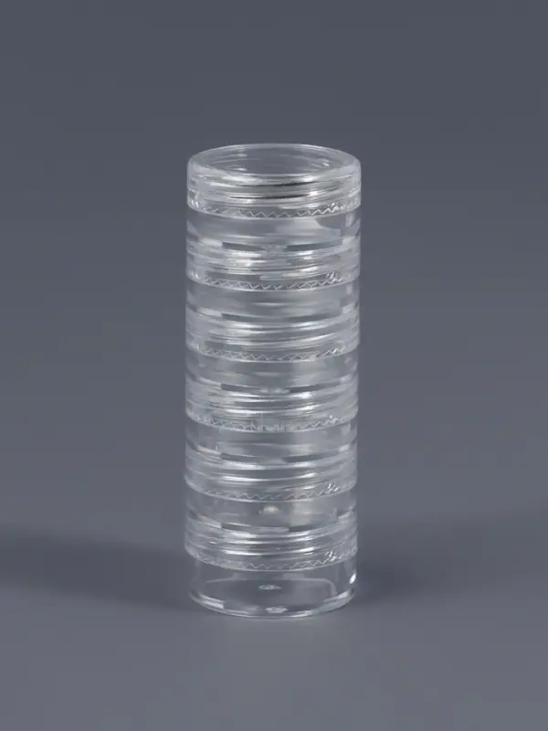 Набор баночек для мелочей, накручивающиеся, 5 мл, 6 шт., прозрачный