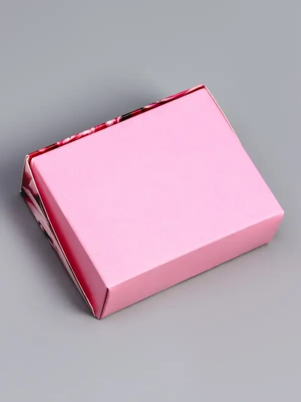 Коробка складная с окном «Розы» 10×8×3.5 см