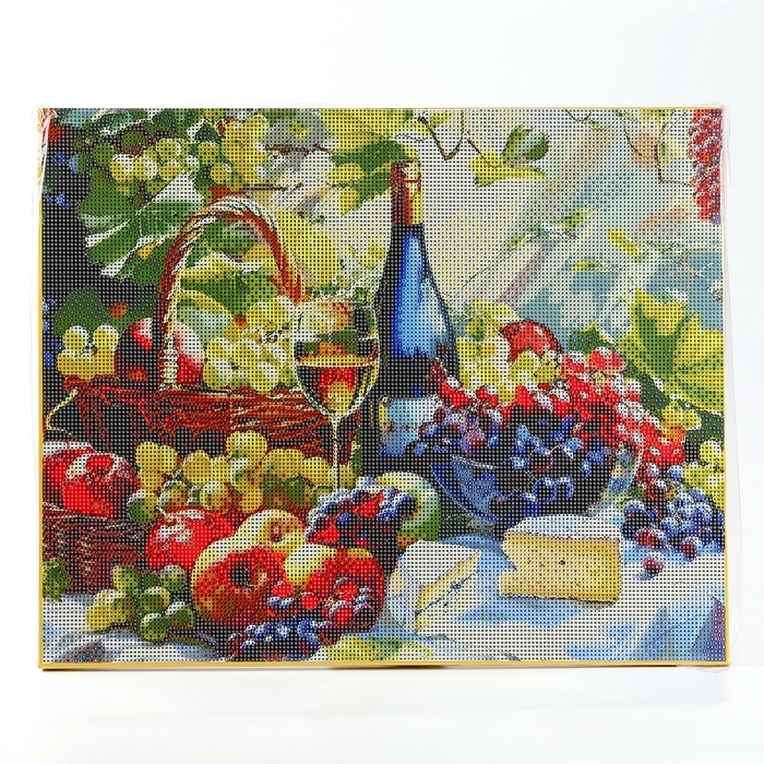 Алмазная мозаика с полным заполнением на холсте с подрамником «Натюрморт», 40 х 50 см Алмазная мозаика с полным заполнением на холсте с подрамником «Натюрморт», 40 х 50 см