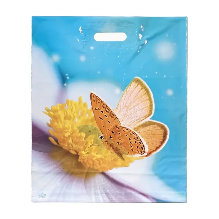 Пакет &laquo;Мгновения&raquo;, полиэтиленовый с вырубной ручкой, 37&times;45 см, 60 мкм