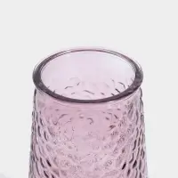 Ваза для цветов &laquo;Аксель&raquo;, 20&times;10.5 см, стекло, сиреневая