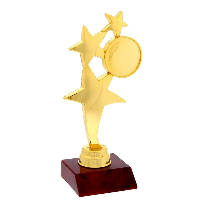 Наградная фигура «Три звезды», подставка пластик красная, 15 х 7 х 6 см. Наградная фигура «Три звезды», подставка пластик красная, 15 х 7 х 6 см.