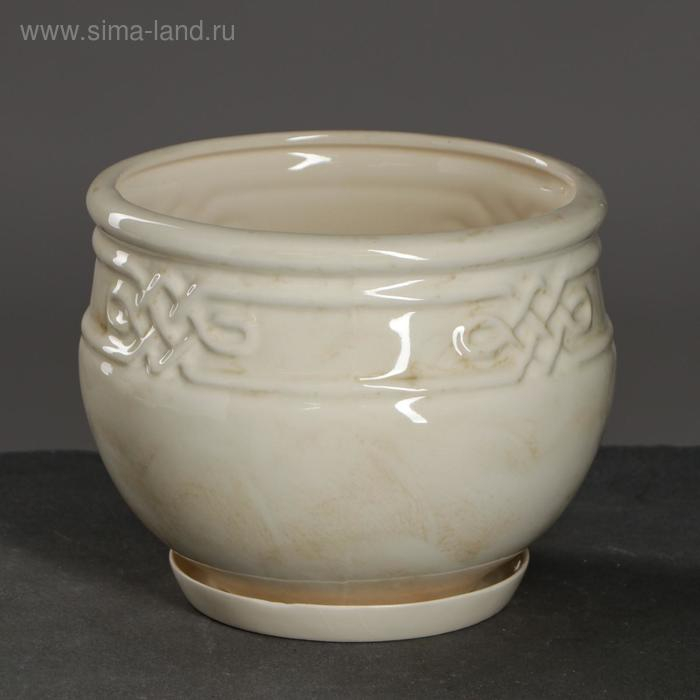 Набор горшков 3шт. Набор горшков 3шт. "Афина" белый: 12 л, 5 л, 2 л