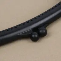 Фермуар пришивной, 16&times;7.5 см, чёрный