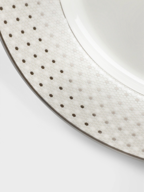 Тарелки WY Eternal, d=20.5 см, набор 2 шт., фарфор, белые