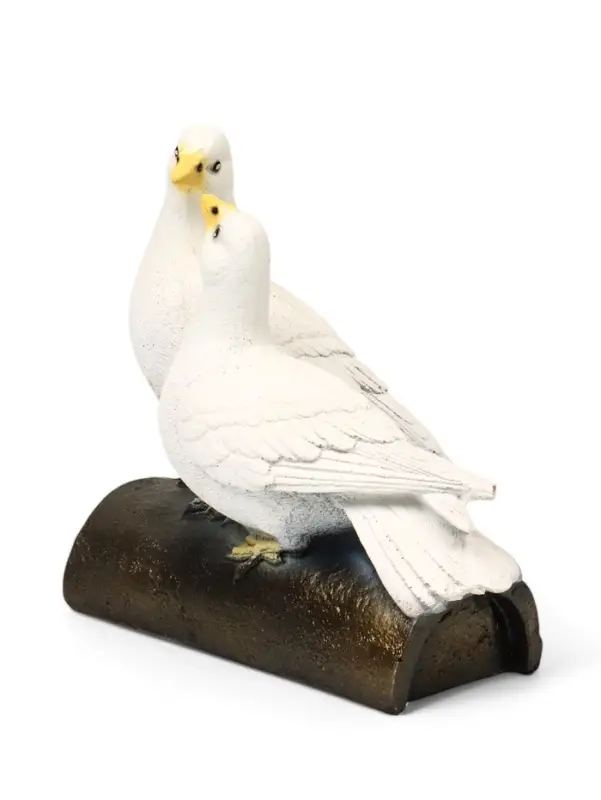 Садовая фигура из полистоуна &laquo;Голуби Пара на трубе&raquo;, 25&times;14&times;22 см