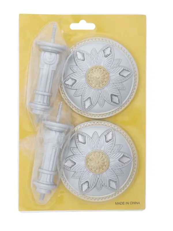 Держатель для штор CAPPIO KS032, d=98 мм, цвет серебро с золотом, 2 шт.