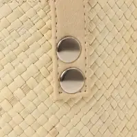 Сумка плетёная из пандана, 23&times;13&times;35 см, бежевая